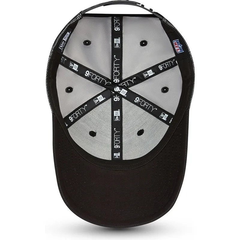 las-vegas-raiders-nfl-9forty-mesh-underlay-justerbar-svart-bojd-keps-fran-new-era