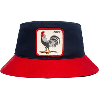 hinkar-marinbla-fran-bucket-azul-marino-y-rojo-gallo-cock-americana-the-farm-the-farm-av-goorin-bros