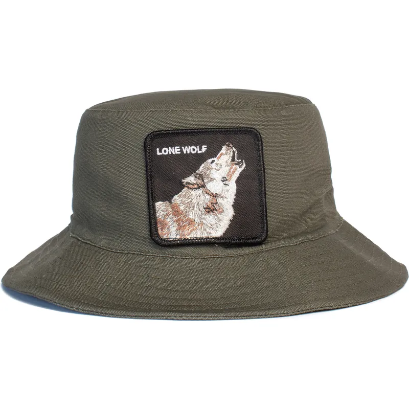 hinkar-gron-fran-bucket-verde-lobo-lone-wolf-lobo-solitario-howl-you-doing-the-farm-the-farm-av-goorin-bros