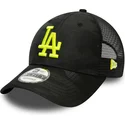 9forty-home-field-los-angeles-dodgers-mlb-svart-kamouflage-kurvad-keps-med-gul-logotyp-justerbar-fran-new-era