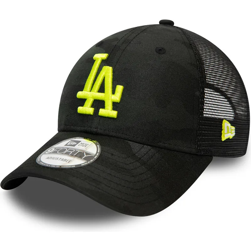 kepsar-curva-kamouflage-justerbart-band-negro-9forty-home-field-fran-los-angeles-dodgers-mlb-av-new-era