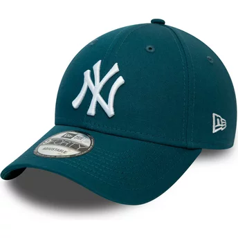 Justerbar blå kurvad keps 9FORTY League Essential från New York Yankees MLB av New Era
