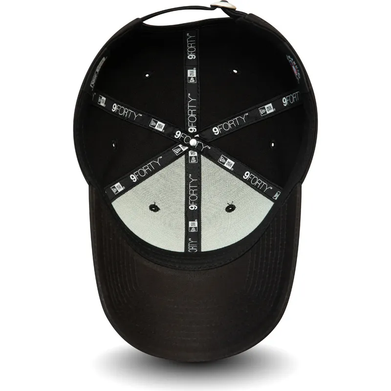kepsar-curva-svart-justerbart-band-rosa-9forty-league-essential-fran-los-angeles-dodgers-mlb-av-new-era