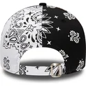 new-era-new-york-yankees-mlb-9forty-paisley-print-svart-och-vit-justerbar-bojd-keps-med-svart-logotyp