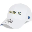 kepsar-curva-vit-justerbart-band-9forty-cotton-wordmark-fran-chelsea-football-club-premier-league-av-new-era