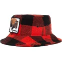 hinkar-curva-rod-snapback-fran-bucket-rojo-y-negro-bufalo-buffalo-i-m-a-little-hoarse-the-farm-the-farm-av-goorin-bros