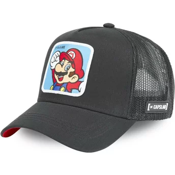 Svart truckerkeps Mario CLA2 Super Mario Bros. från Capslab