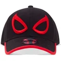 svart-kurvad-snapback-keps-spider-man-minimal-eyes-marvel-comics-fran-difuzed