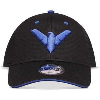 svart-bojd-keps-snapback-nightwing-dc-comics-fran-difuzed
