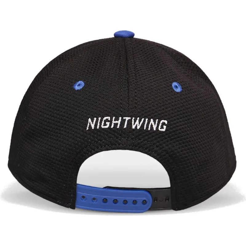 svart-bojd-keps-snapback-nightwing-dc-comics-fran-difuzed