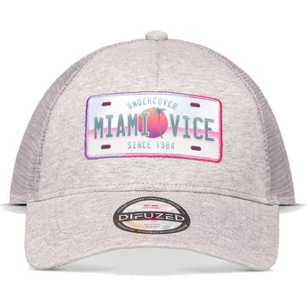 Gris truckerkeps snapback Miami Vice från Difuzed