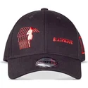 justerbar-svart-bojd-keps-black-widow-marvel-comics-fran-difuzed
