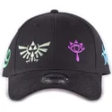 svart-justerbar-kurvkeps-triforce-color-symbols-the-legend-of-zelda-fran-difuzed