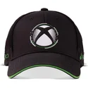 justerbar-svart-kurvad-xbox-keps-med-vita-prickar-fran-difuzed