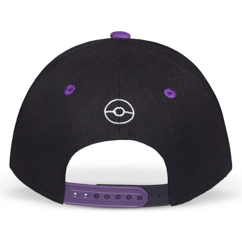 svart-bojd-snapback-keps-gengar-pokemon-fran-difuzed