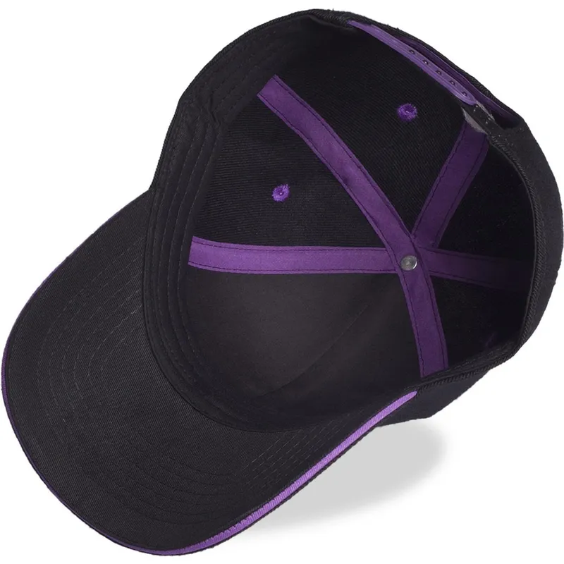 svart-bojd-snapback-keps-gengar-pokemon-fran-difuzed