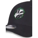 svart-bojd-snapback-keps-for-barn-slytherin-emblem-harry-potter-fran-difuzed