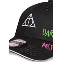 svart-justerbar-barnkeps-med-bojd-skarm-dodsrelikerna-wizards-unite-harry-potter-fran-difuzed