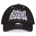 svart-snapback-keps-med-bojd-skarm-batgirl-dc-comics-fran-difuzed