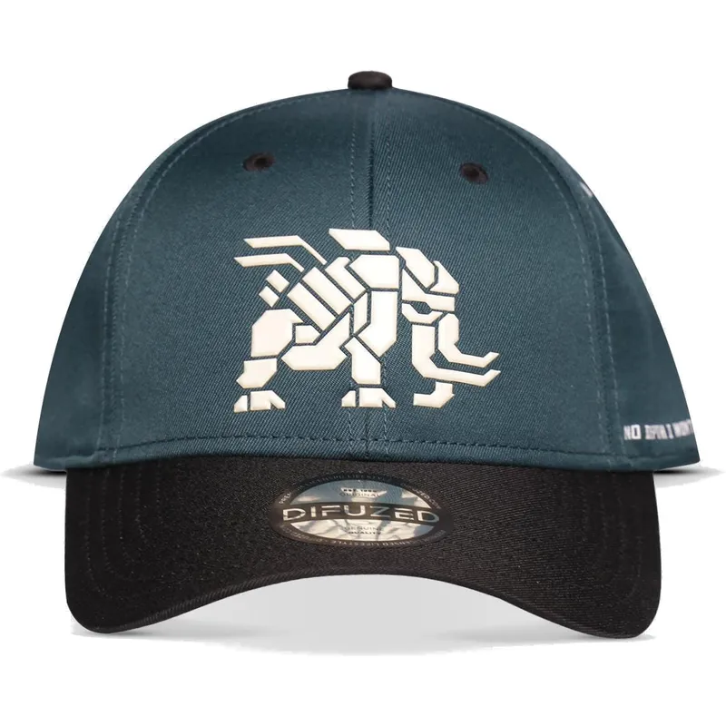 bla-och-svart-bojd-keps-snapback-tremortusk-mamut-forbidden-west-horizon-fran-difuzed