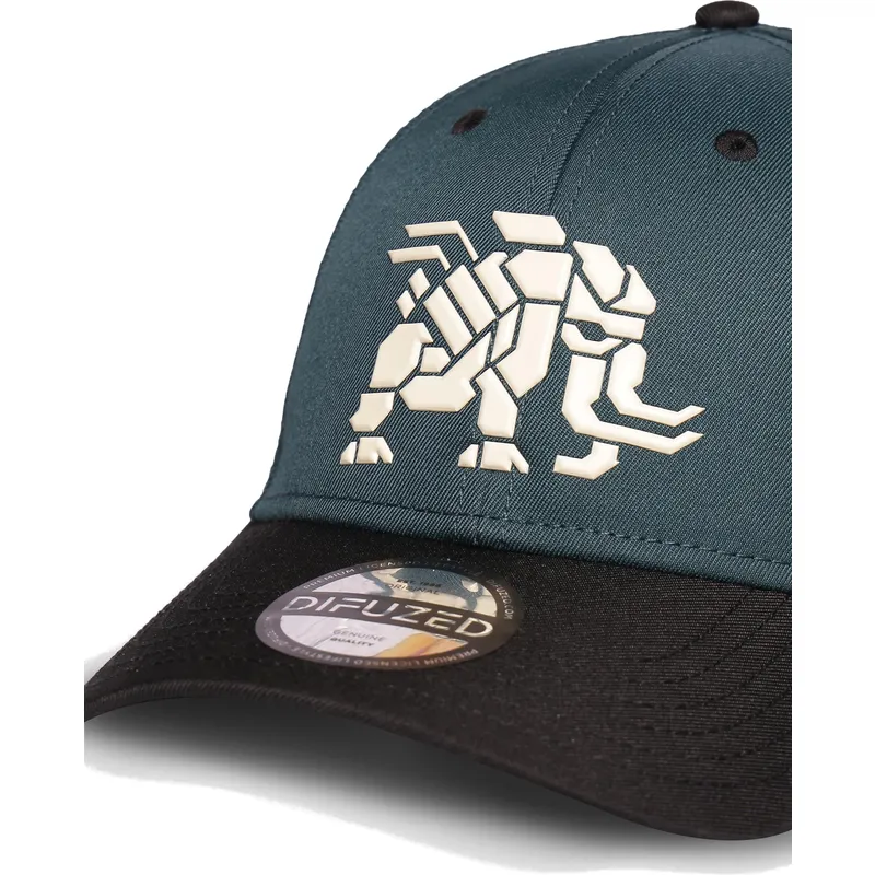 bla-och-svart-bojd-keps-snapback-tremortusk-mamut-forbidden-west-horizon-fran-difuzed