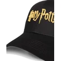 svart-bojd-keps-snapback-gold-logo-harry-potter-fran-difuzed