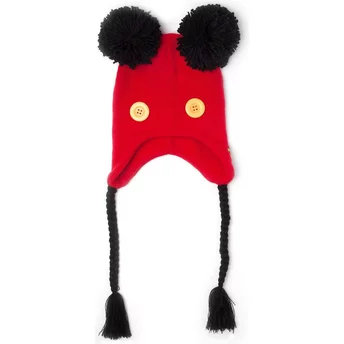 Röd och svart Sherpa Mickey Mouse Disney mössa från Difuzed