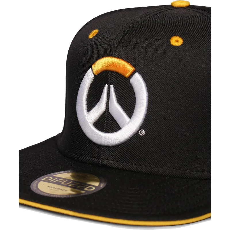 svart-platt-snapback-keps-logo-overwatch-fran-difuzed
