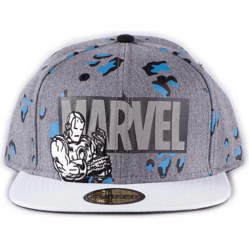 gra-platt-snapback-keps-iron-man-true-power-marvel-comics-fran-difuzed