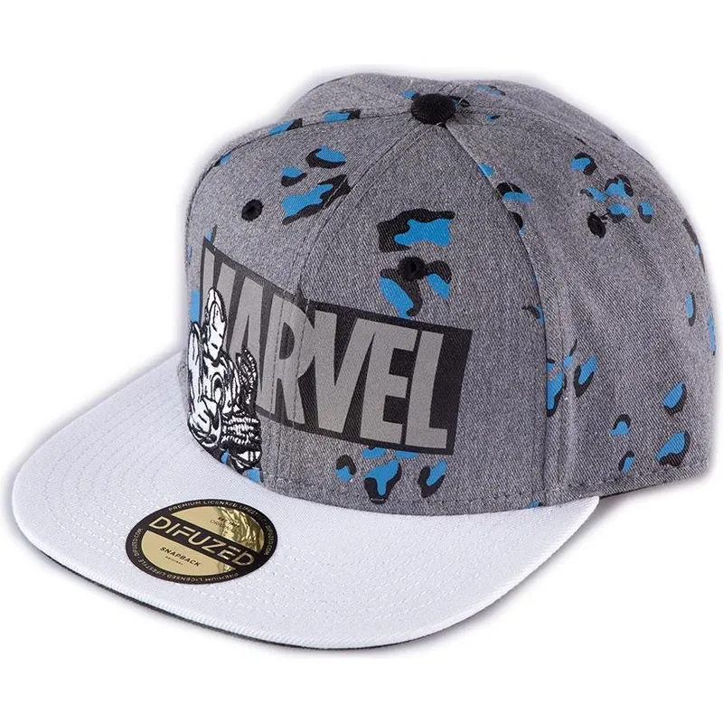 gra-platt-snapback-keps-iron-man-true-power-marvel-comics-fran-difuzed