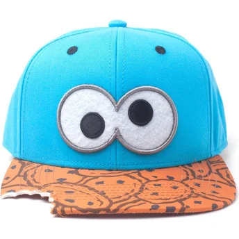bla-och-brun-platt-snapback-keps-kakmonstret-cookie-bite-sesam-av-difuzed
