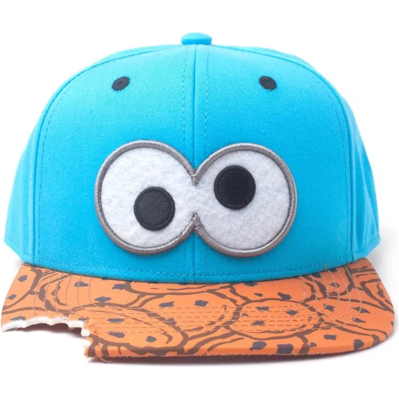 snapback-keps-bla-och-brun-med-platt-skarm-kakmonstret-cookie-bite-sesame-street-fran-difuzed
