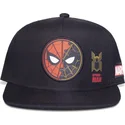 svart-flat-snapback-keps-for-barn-spider-man-marvel-comics-av-difuzed