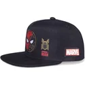 svart-flat-snapback-keps-for-barn-spider-man-marvel-comics-av-difuzed