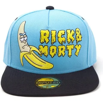 snapback-bla-och-svart-platt-keps-rick-banana-rick-och-morty-fran-difuzed