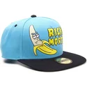 snapback-bla-och-svart-platt-keps-rick-banana-rick-och-morty-fran-difuzed