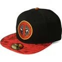 svart-och-rod-platt-snapback-keps-deadpool-graffiti-marvel-comics-fran-difuzed
