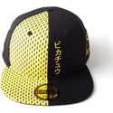 svart-och-gul-platt-snapbackkeps-pikachu-block-pokemon-fran-difuzed
