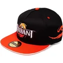 svart-och-orange-flat-snapback-keps-med-radiant-logotyp-fran-difuzed