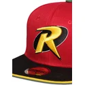 rod-och-svart-snapbackkeps-robin-dc-comics-fran-difuzed
