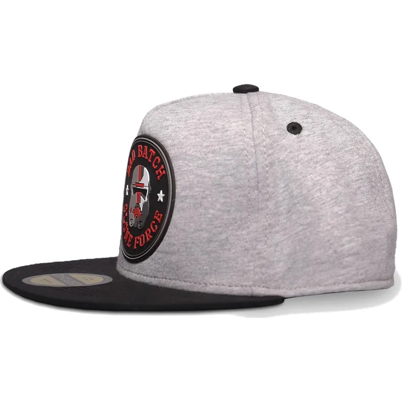 gra-och-svart-platt-snapback-keps-for-barn-hunter-the-bad-batch-clone-force-star-wars-fran-difuzed