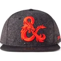 svart-flat-snapback-keps-ampersand-dungeons-dragons-fran-difuzed