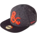 svart-flat-snapback-keps-ampersand-dungeons-dragons-fran-difuzed