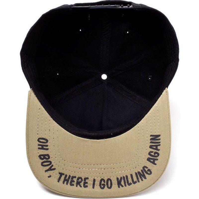 difuzed-flat-brim-krombopulos-michael-rick-and-morty-black-and-brown-snapback-cap