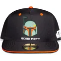 svart-och-orange-platt-keps-snapback-for-barn-boba-fett-bounty-hunter-the-mandalorian-star-wars-fran-difuzed
