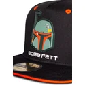svart-och-orange-platt-keps-snapback-for-barn-boba-fett-bounty-hunter-the-mandalorian-star-wars-fran-difuzed