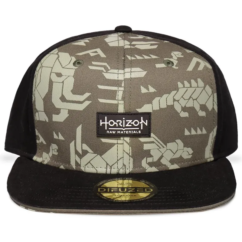 gron-och-svart-platt-snapback-keps-forbidden-west-horizon-fran-difuzed