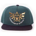 gron-och-svart-platt-snapback-keps-triforce-hyrule-the-legend-of-zelda-fran-difuzed