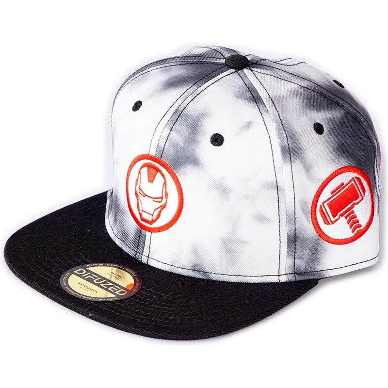 kepsar-plana-vit-snapback-av-difuzed