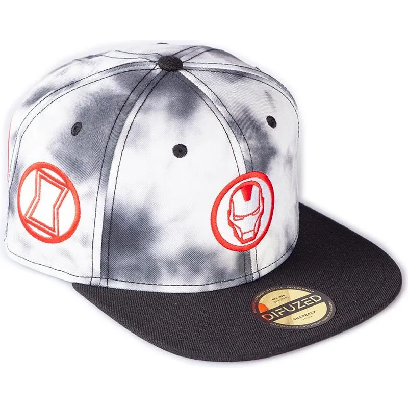 kepsar-plana-vit-snapback-av-difuzed